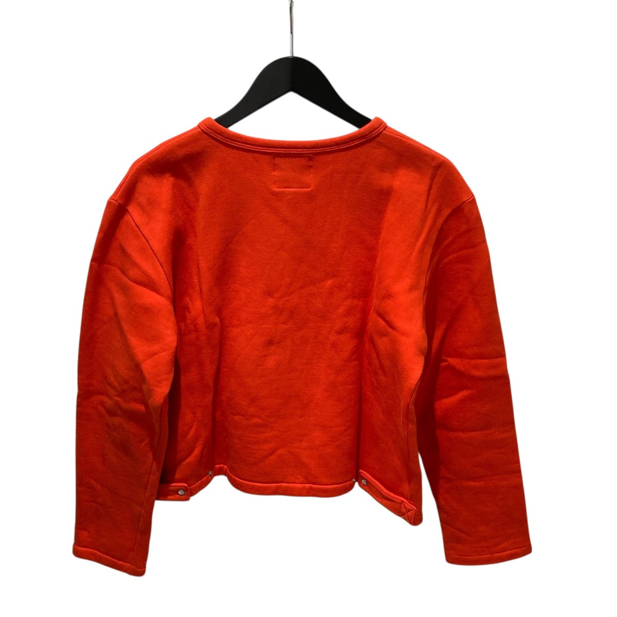 agnes b. アニエスベー カーディガンプレッション 赤 レッド サイズ2 コットン メルトン カーディガンプレッション [Made in France