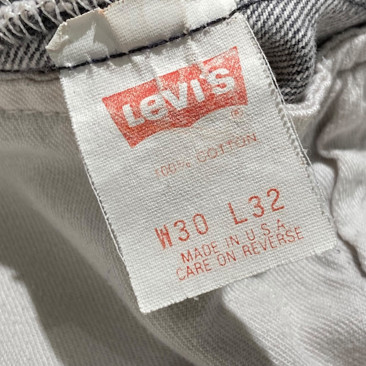 LEVI’S 90s 先染めブラックデニムパンツ501-0658 古着・中古-8枚目のアイテム画像