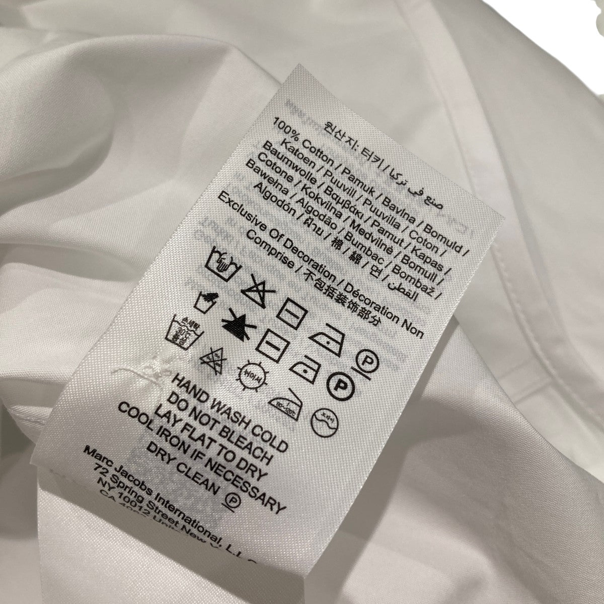 MARC JACOBS THE SHIRTボタンダウンシャツ2F4RTP055W21-100 古着・中古-5枚目のアイテム画像