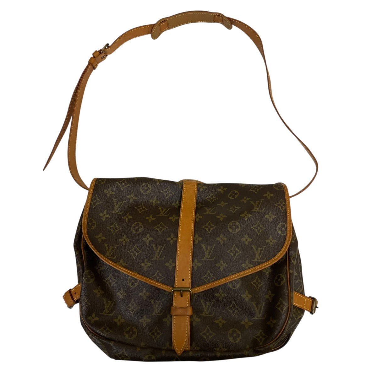 LOUIS VUITTON(ルイヴィトン) ソミュールGMモノグラムレザーショルダー