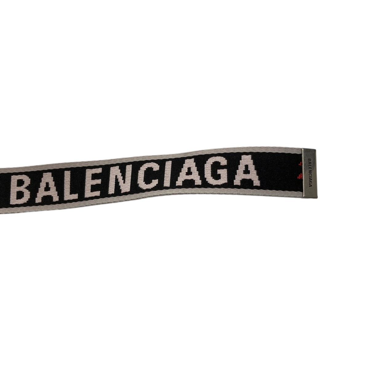 BALENCIAGA(バレンシアガ) 22SSジャガードロゴDリングベルト ブラック BALENCIAGA(バレンシアガ) 22SSジャガードロゴDリングベルト ブラック