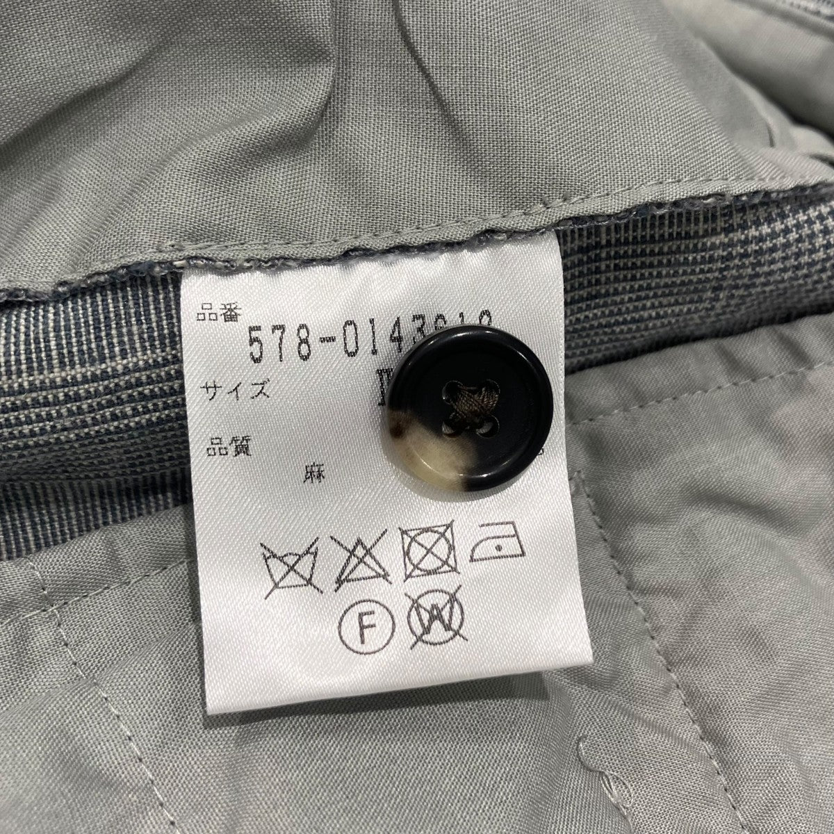 PRINCE OF WALES LINEN パンツタックパンツ578-0143612