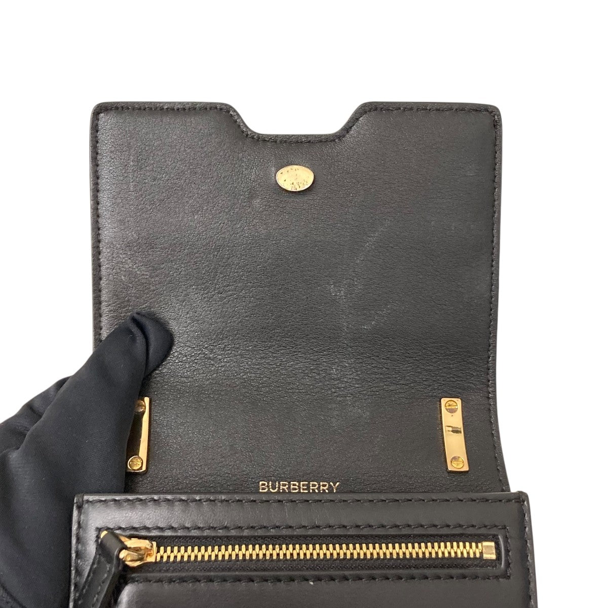 パパ shop様。Burberryショルダーバッグ バーバリー BURBERRY ホースフェリシーショルダーバッグ ブラック