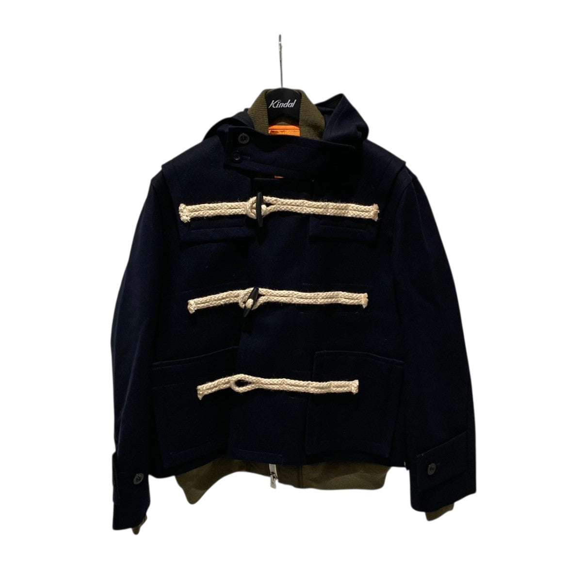 sacai 25AWWool Melton Blousonダッフルコート25-03846M 古着・中古-1枚目のアイテム画像