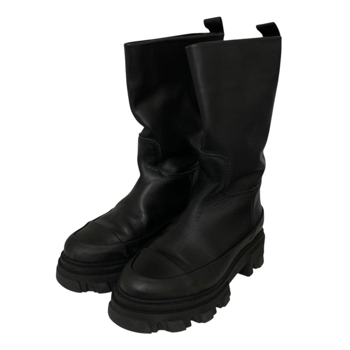 【GANNI 】ガニー チャンキーソールフロントジップアップブーツ 37 8103000054034_1.jpg?v=