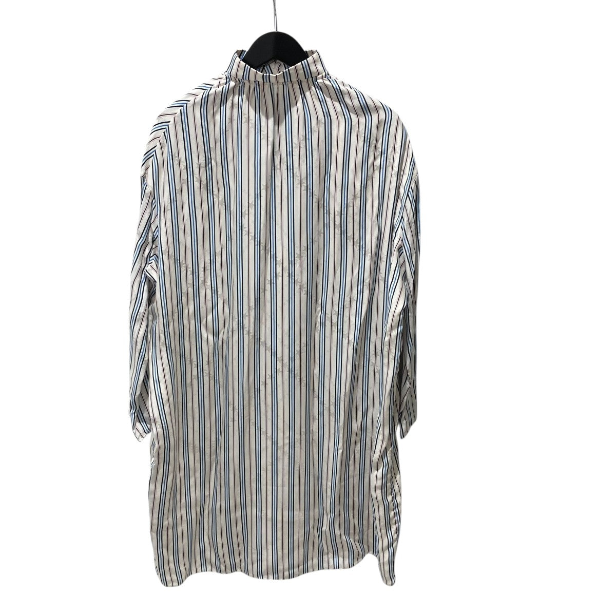 BALENCIAGA ストライプスタープリントストライプシルクワンピース40754 古着・中古-2枚目のアイテム画像