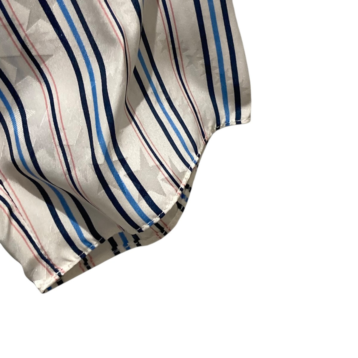 BALENCIAGA ストライプスタープリントストライプシルクワンピース40754 古着・中古-4枚目のアイテム画像