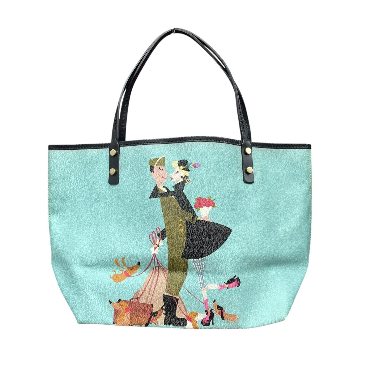 DSQUARED2 カップルプリント トートバッグ 古着・中古-1枚目のアイテム画像