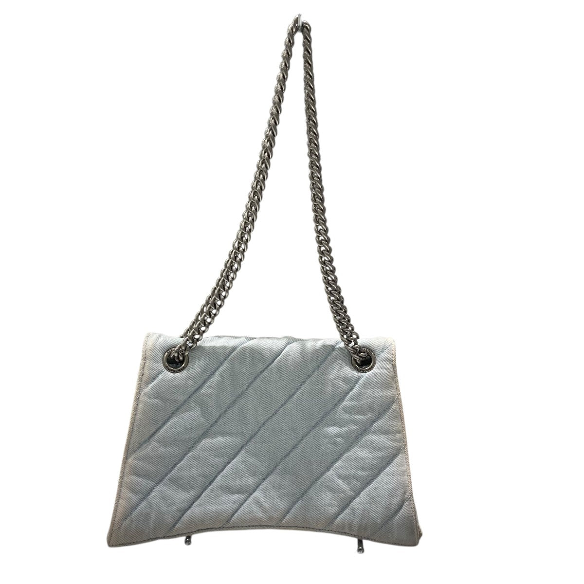 BALENCIAGA Crush Medium Chain Bag Quilted Denimチェーンショルダーバッグ 古着・中古-2枚目のアイテム画像