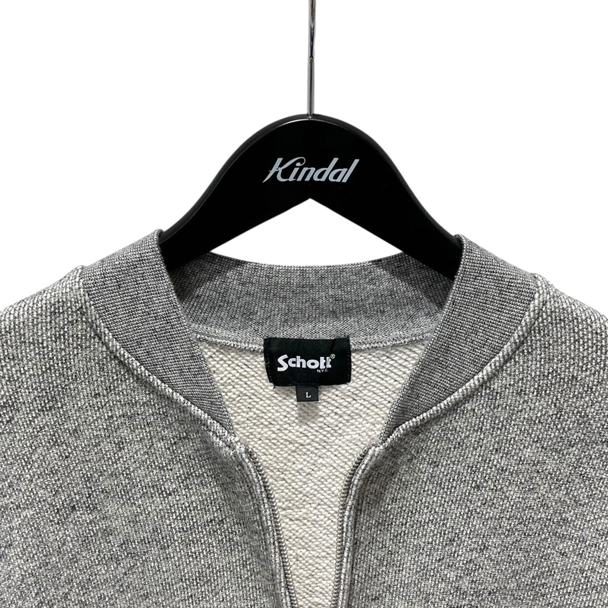 Schott SALT AND PEPPER ZIP SWEAT EAGLE AND RIBBONジップジャケット782-4132005 古着・中古-3枚目のアイテム画像