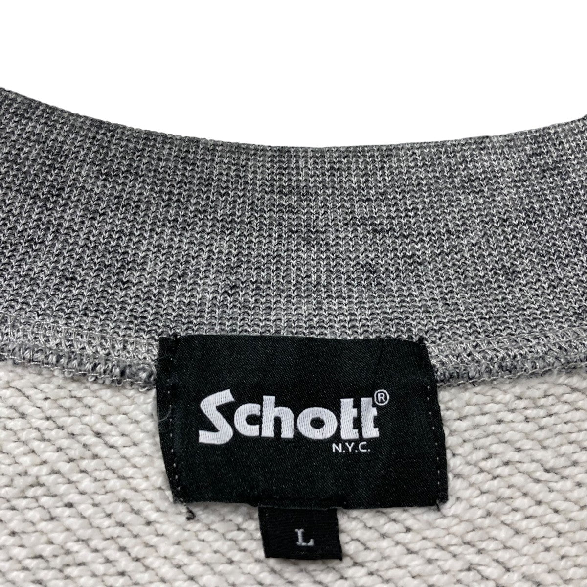 Schott SALT AND PEPPER ZIP SWEAT EAGLE AND RIBBONジップジャケット782-4132005 古着・中古-5枚目のアイテム画像