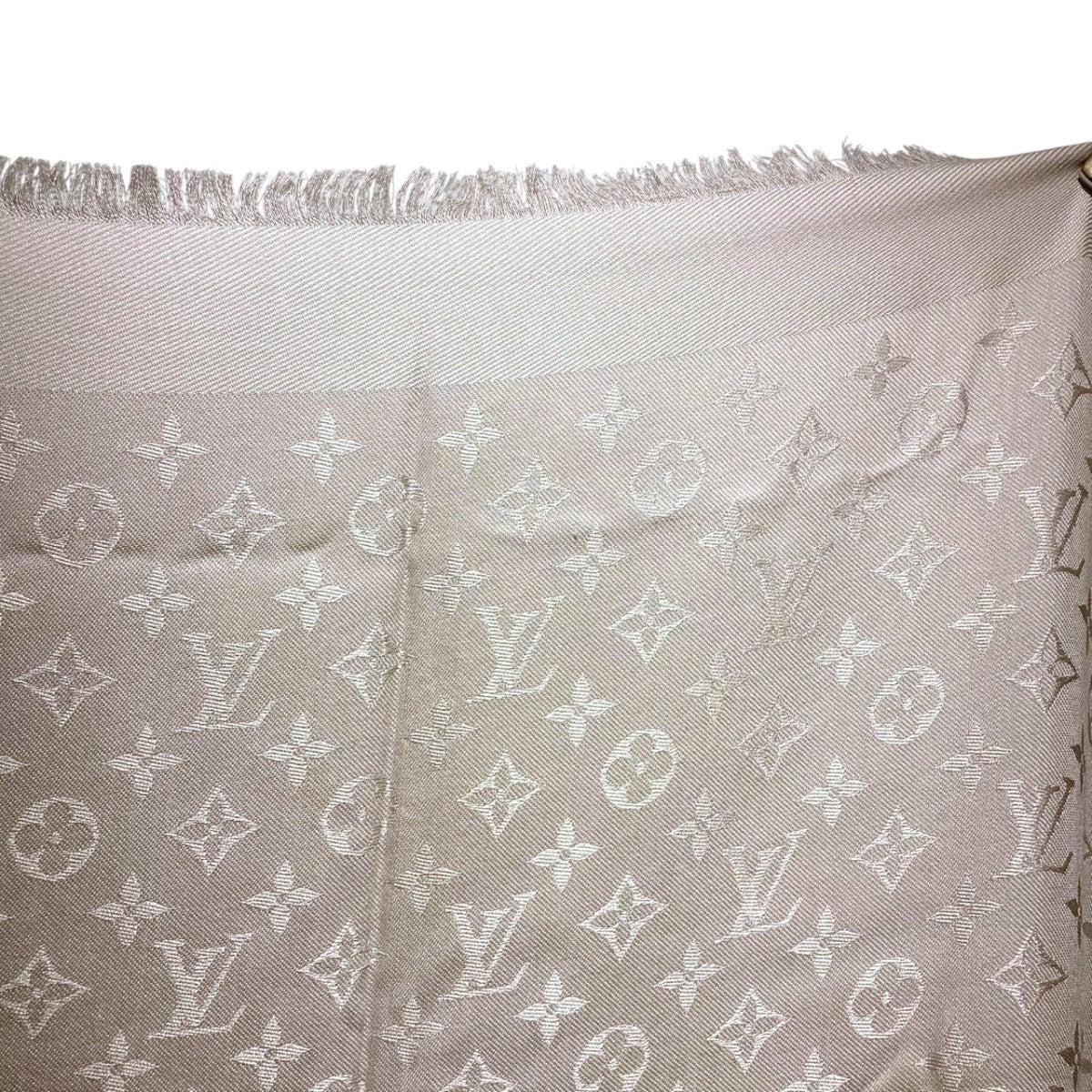 LOUIS VITTON 　ショール・モノグラム　M71336　グレージュ LOUIS VUITTON(ルイヴィトン) ショール・モノグラムM71336 M71336