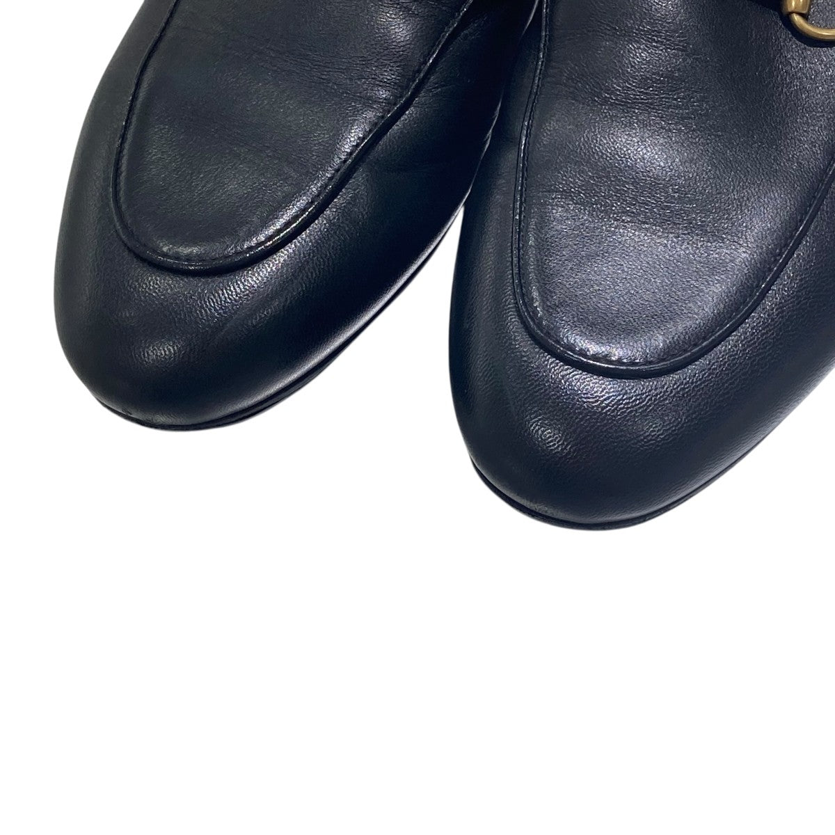 GUCCI(グッチ) ホースビットレザーサンダルミュール ブラック サイズ