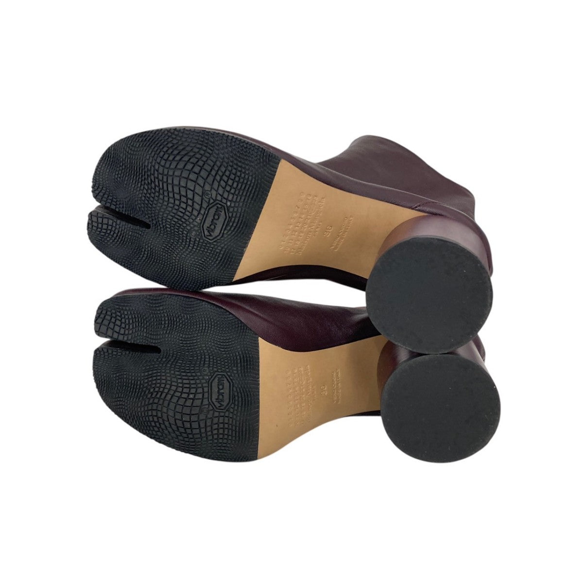 Maison Margiela(メゾンマルジェラ) 裏張り足袋ブーツ エンジ サイズ