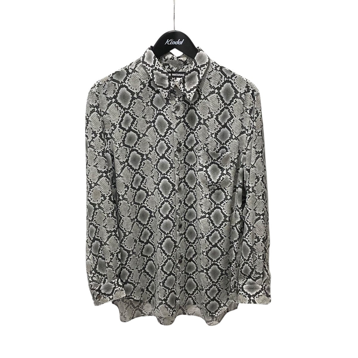 JUNYA WATANABE CDG プリントジョーゼットブラウスパイソン柄長袖シャツjp-b008 古着・中古-1枚目のアイテム画像