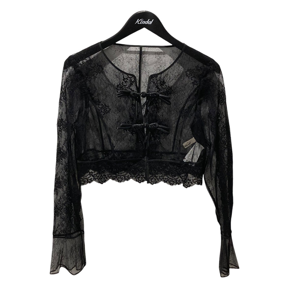double ribbon knit cardiganニットカーディガンtd25ss-bl53