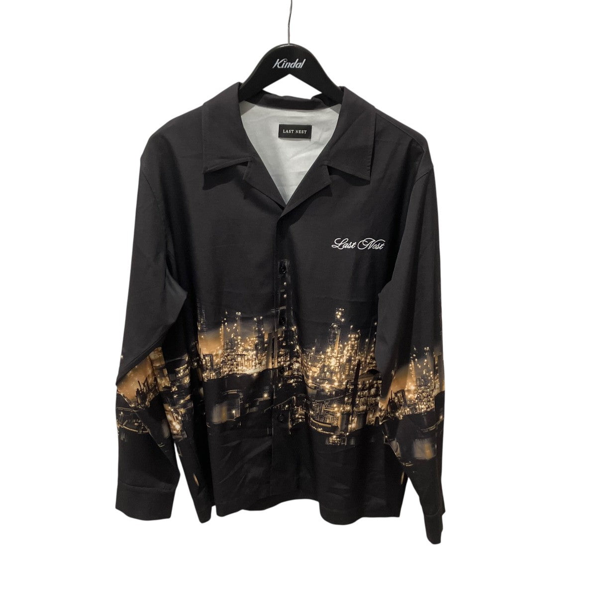 LAST NEST 25AWKAWASAKI FACTORY SHIRTSオープンカラーシャツ 古着・中古-1枚目のアイテム画像