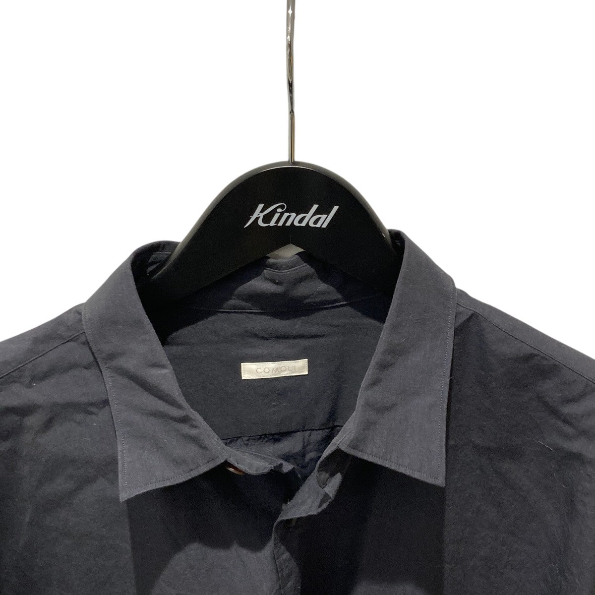 タグ付き　COMOLI x01-02001 長袖L/S コモリシャツ　size2 COMOLI(コモリ) 23SS新型コモリシャツX01-02001 X01-02001 ネイビー