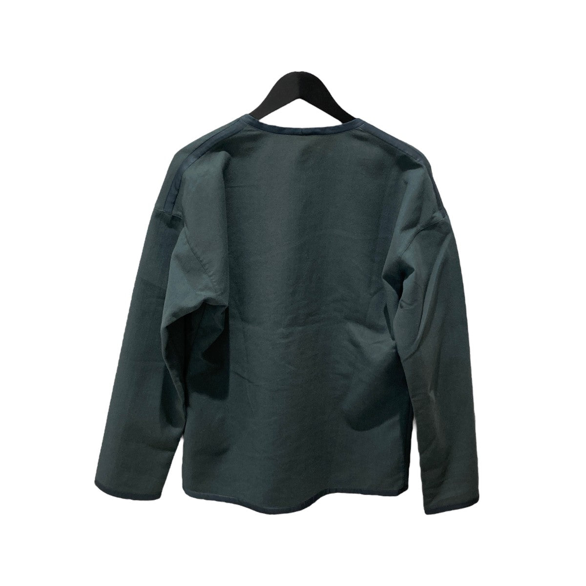M’S BRAQUE V-CARDIGAN JACKETノーカラージャケット 古着・中古-2枚目のアイテム画像