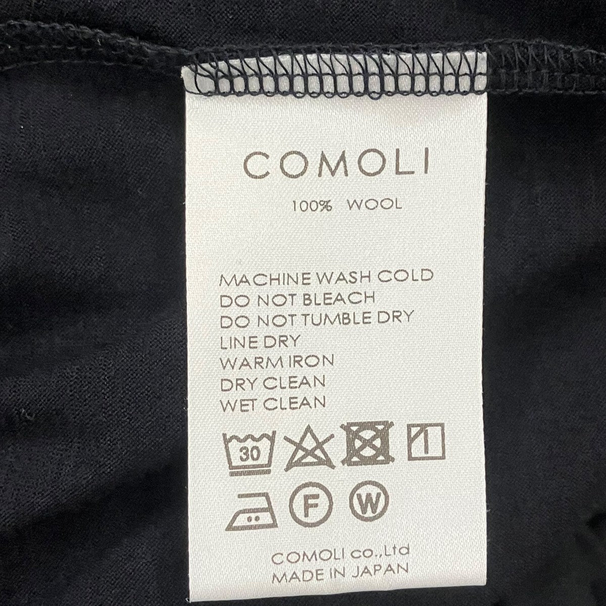 COMOLI サマーウール 天竺 ノースリーブノースリーブカットソーX01-05014 古着・中古-5枚目のアイテム画像