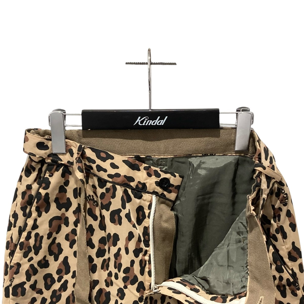 sacai Archive Print Mix Pantsレオパードマキシパンツ21-02472M 古着・中古-3枚目のアイテム画像