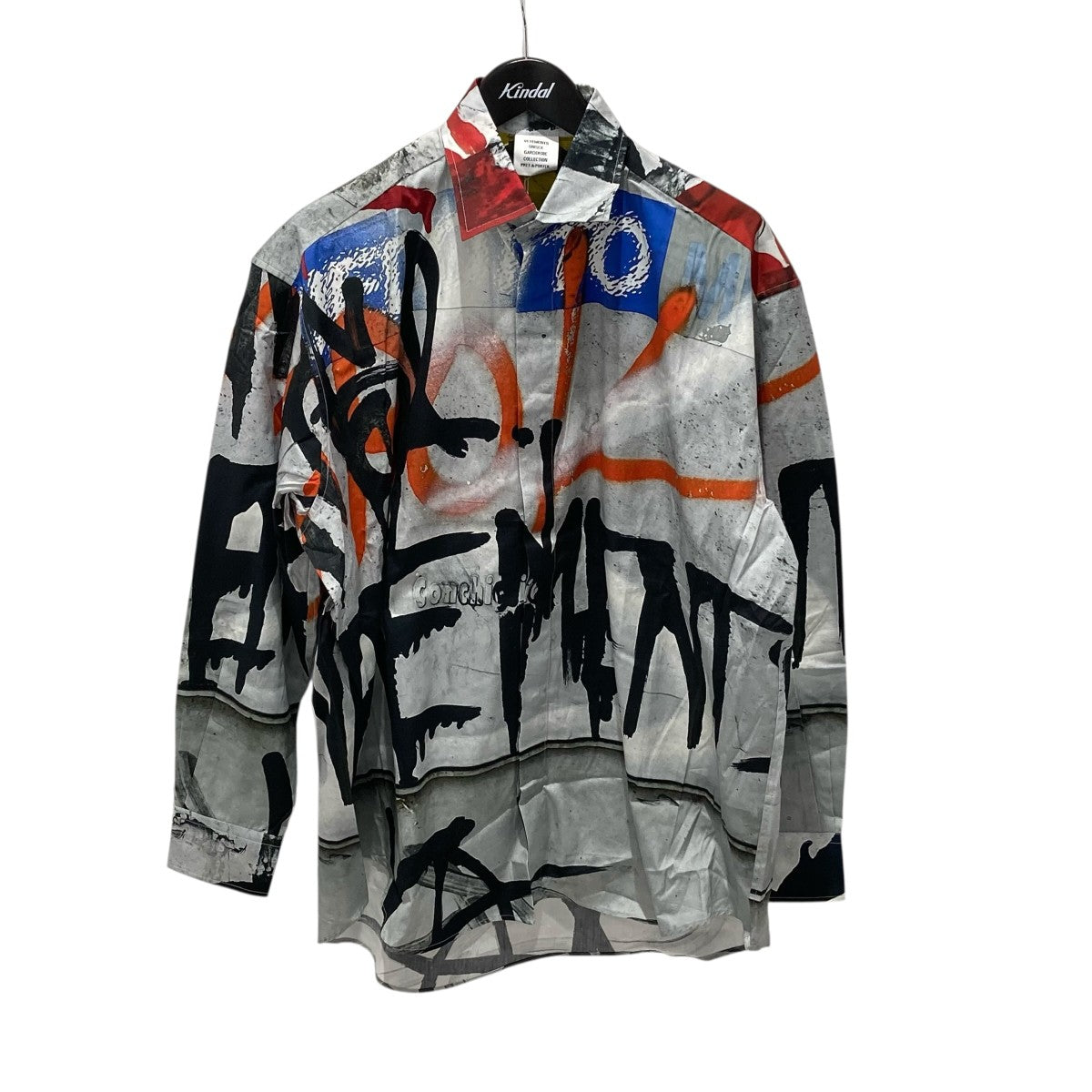 VETEMENTS 23AWGRAPHIC LS SHIRT長袖シャツUE54SH340G 古着・中古-1枚目のアイテム画像