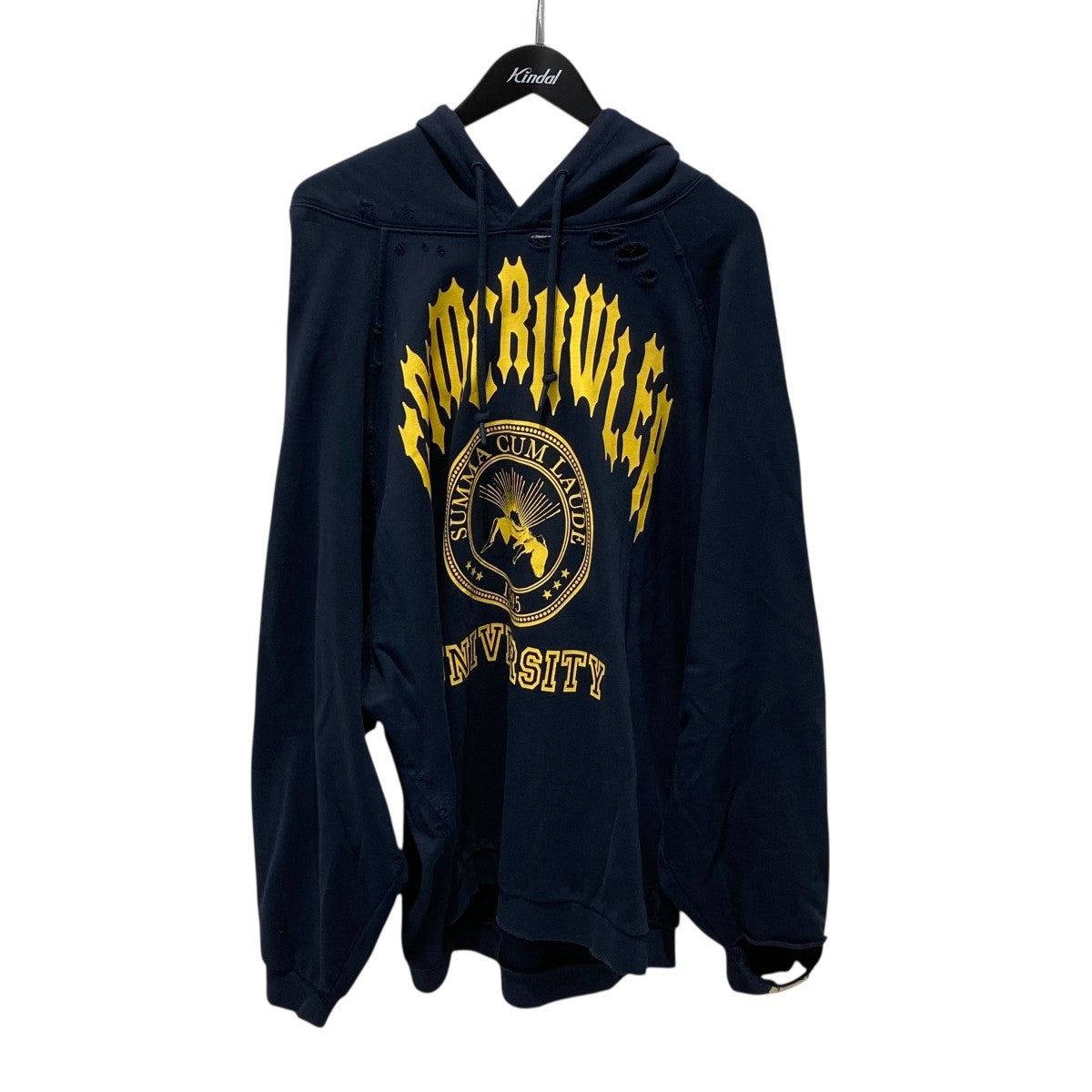 RAF SIMONS(ラフシモンズ) 20SSデストロイ加工 オーバーサイズプル