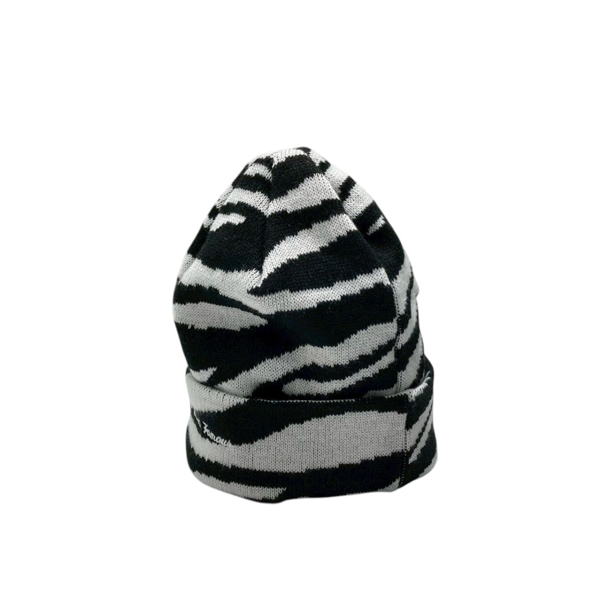 22AWNewera Boxlogo Beanie zebraニットキャップ