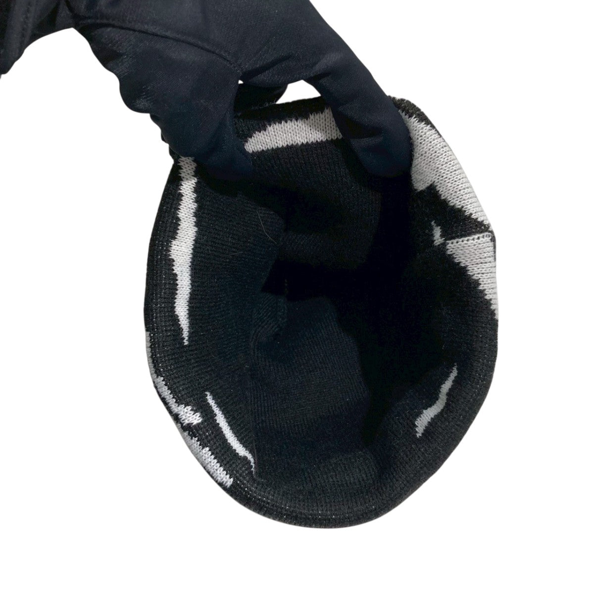 22AWNewera Boxlogo Beanie zebraニットキャップ