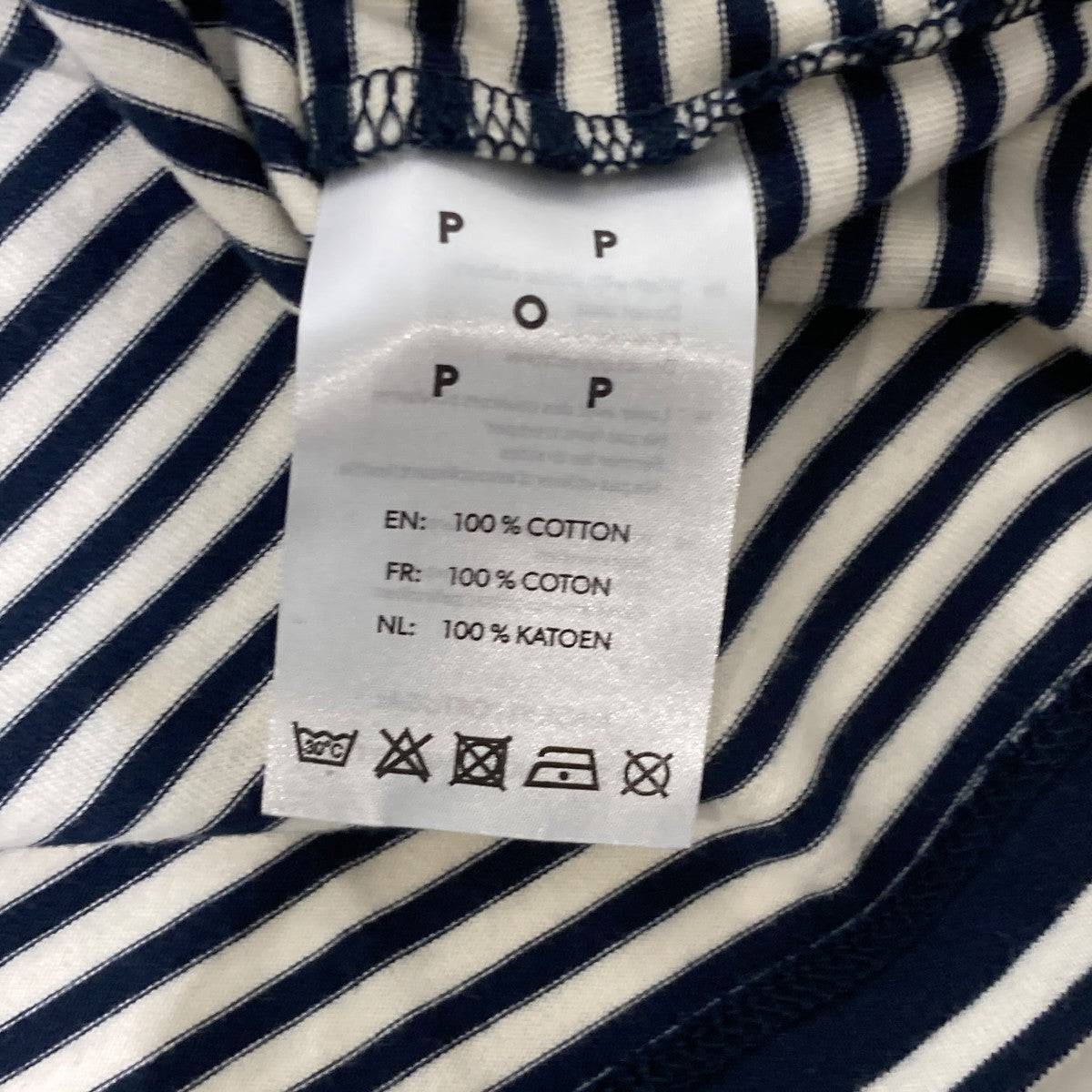 Striped Pocket T-ShirtボーダーTシャツ／ポケットT シャツ／半袖カットソーPOPSS24-02-010