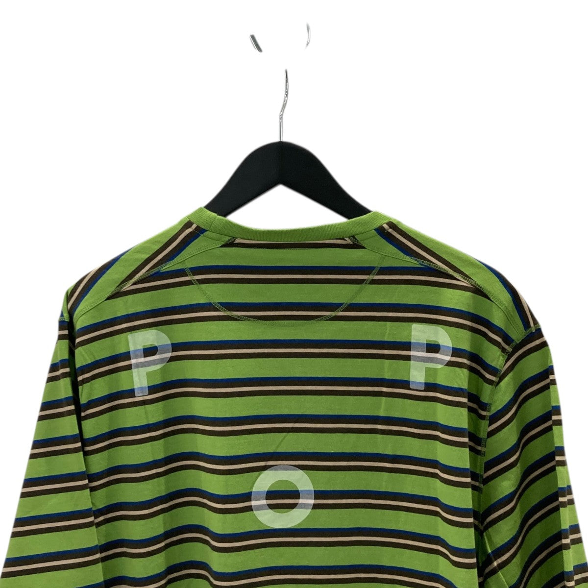 Striped Logo T-ShirtTシャツ／ボーダーTシャツ／半袖カットソーPOPAW23-02-006