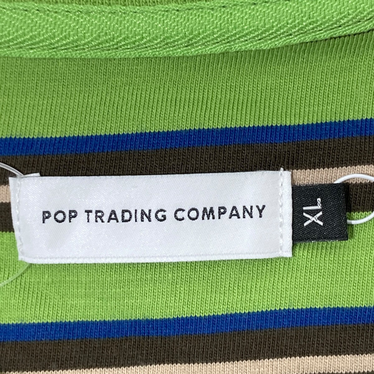 Striped Logo T-ShirtTシャツ／ボーダーTシャツ／半袖カットソーPOPAW23-02-006