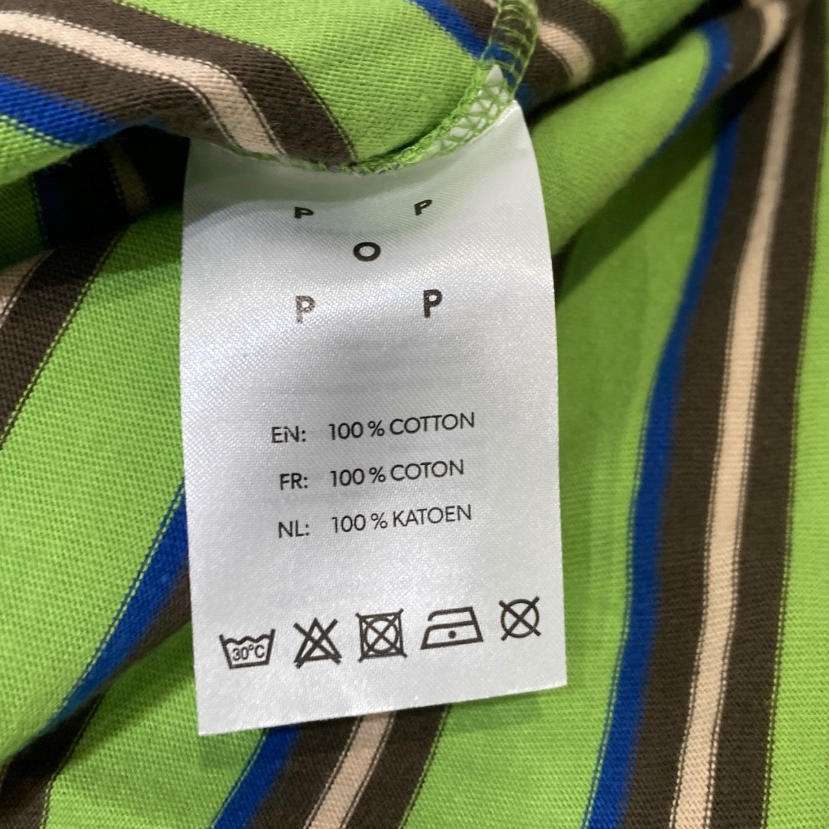 Striped Logo T-ShirtTシャツ／ボーダーTシャツ／半袖カットソーPOPAW23-02-006