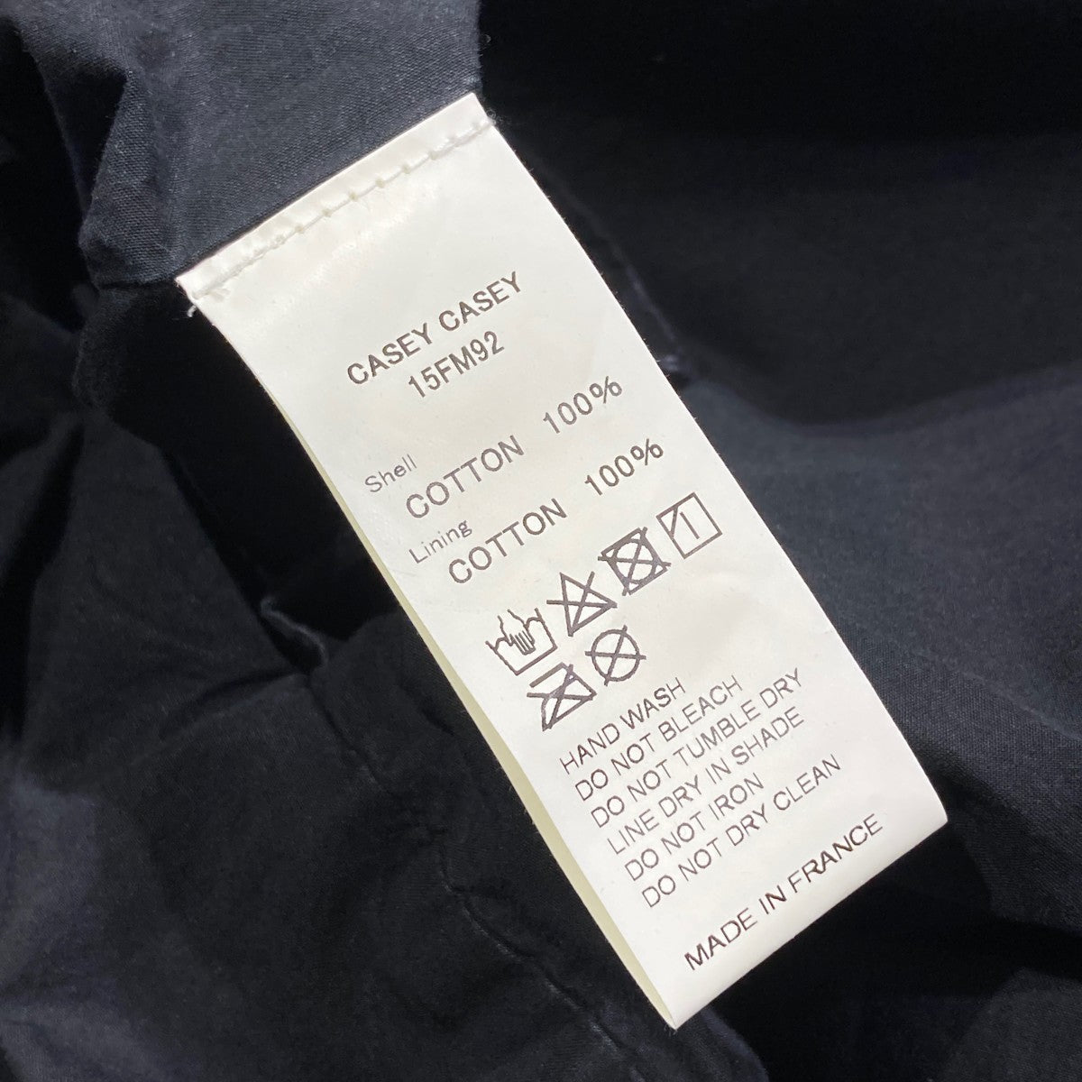 CASEY CASEY 20AW切替ステンカラーコート15FM92 古着・中古-6枚目のアイテム画像