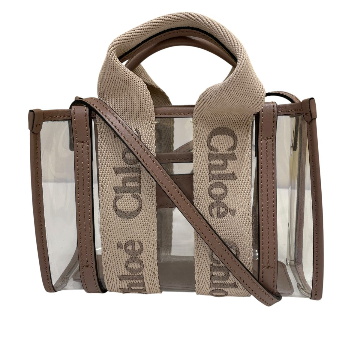 Chloe Woodyクリアショルダーバッグ 古着・中古-1枚目のアイテム画像