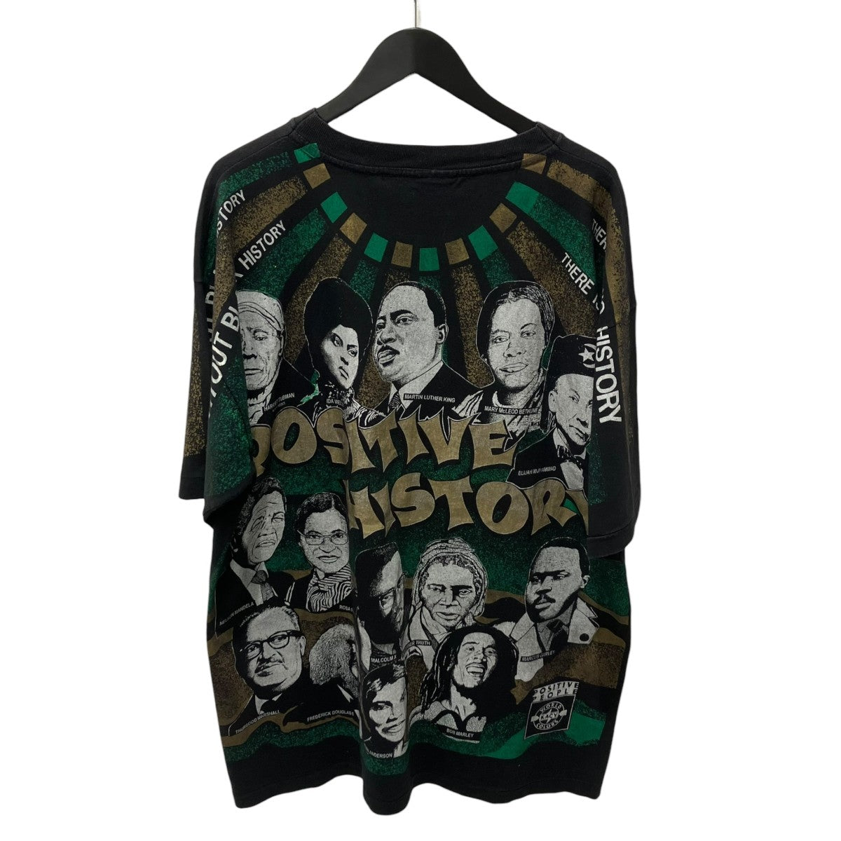KACY WORLD COLORS POSITIVE PEOPLE 90s USA製 偉人Tシャツ 古着・中古-2枚目のアイテム画像