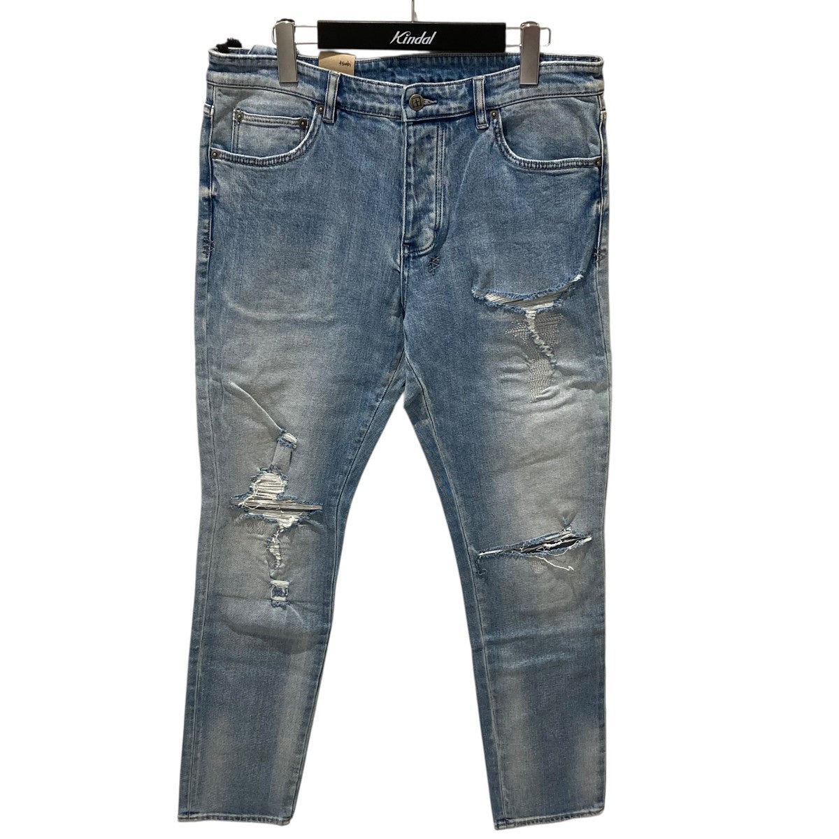 Ksubi CHITCH PUNK BLUE THRASHEDデニムパンツ 古着・中古-1枚目のアイテム画像