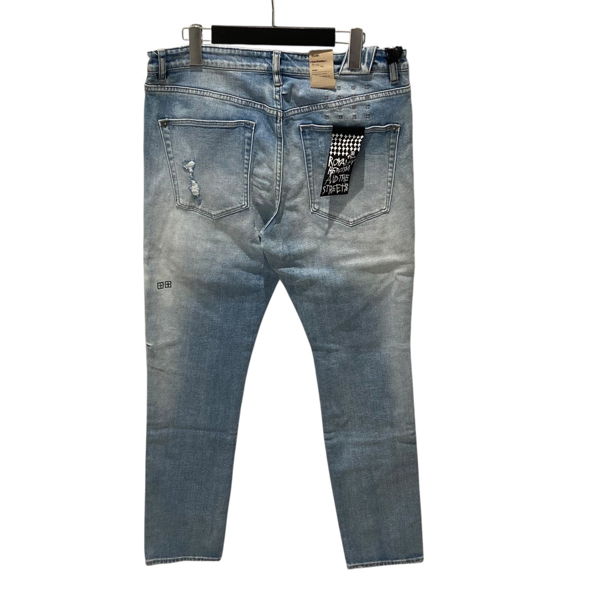 Ksubi CHITCH PUNK BLUE THRASHEDデニムパンツ 古着・中古-2枚目のアイテム画像