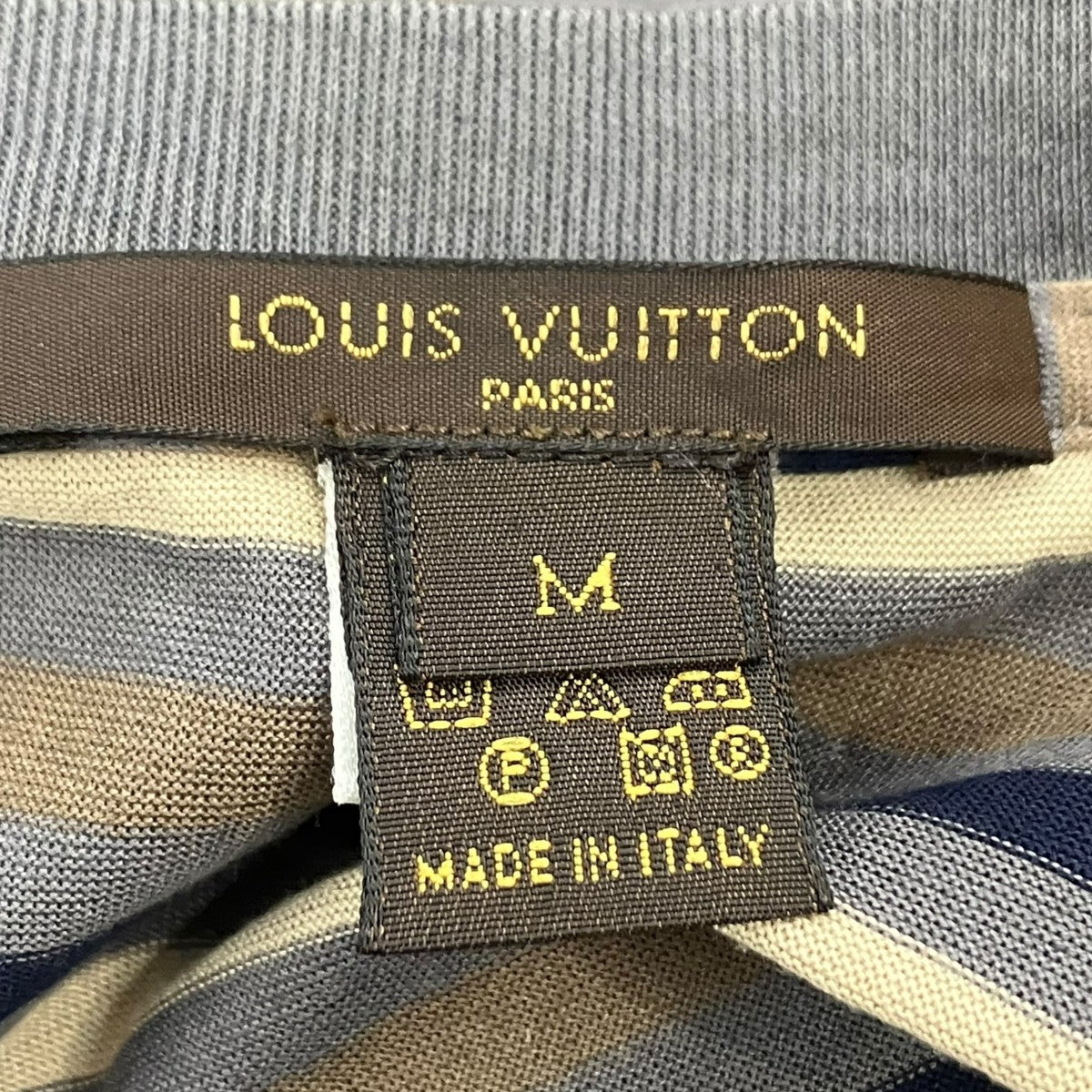 LOUIS VUITTON VINTAGE コットンボーダーTシャツTシャツ 古着・中古-5枚目のアイテム画像