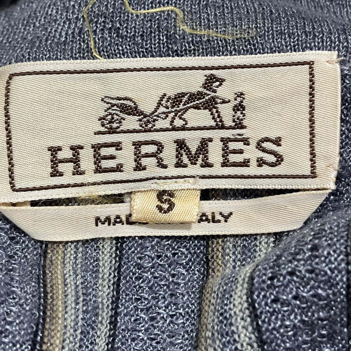 HERMES リネンシルクコットン ヘンリーネックヘンリーネックカットソー 古着・中古-5枚目のアイテム画像