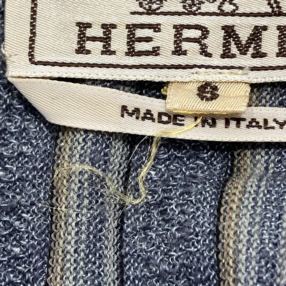 HERMES リネンシルクコットン ヘンリーネックヘンリーネックカットソー 古着・中古-8枚目のアイテム画像