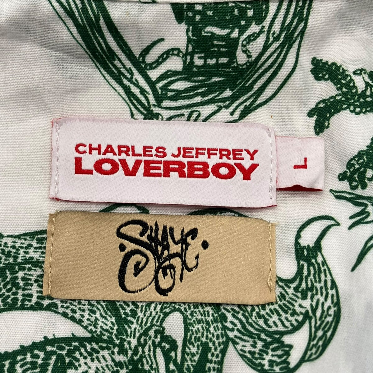 CHARLES JEFFREY LOVERBOY HAWAIIAN SHIRT MEDALLION SHIRTING半袖シャツ 古着・中古-5枚目のアイテム画像