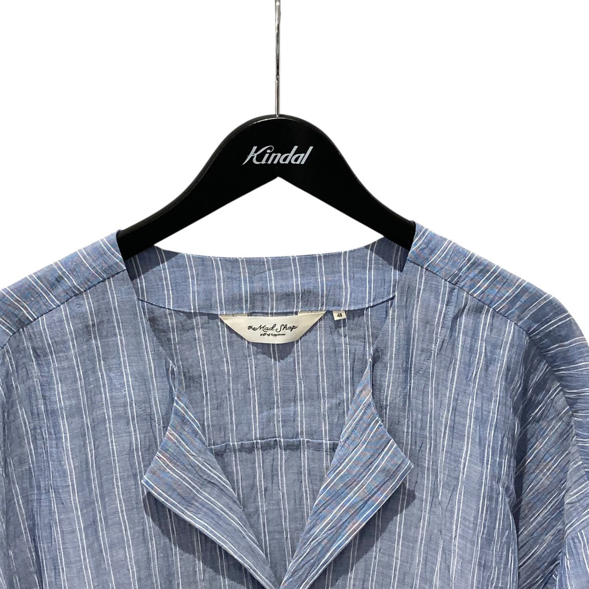 the Mad Shop 25SSthe Mad Shop frill shirt jacketストライプシャツジャケット 古着・中古-3枚目のアイテム画像