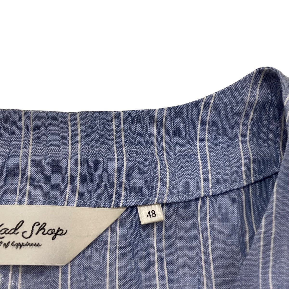the Mad Shop 25SSthe Mad Shop frill shirt jacketストライプシャツジャケット 古着・中古-5枚目のアイテム画像