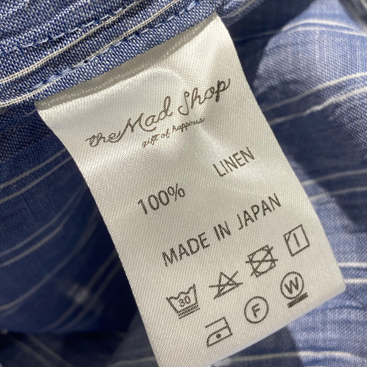 the Mad Shop 25SSthe Mad Shop frill shirt jacketストライプシャツジャケット 古着・中古-6枚目のアイテム画像