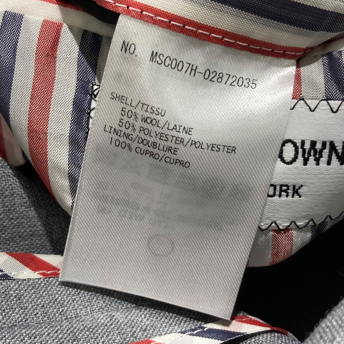 Thom Browne ショートスーツジャケットMSC007H-02872 古着・中古-6枚目のアイテム画像
