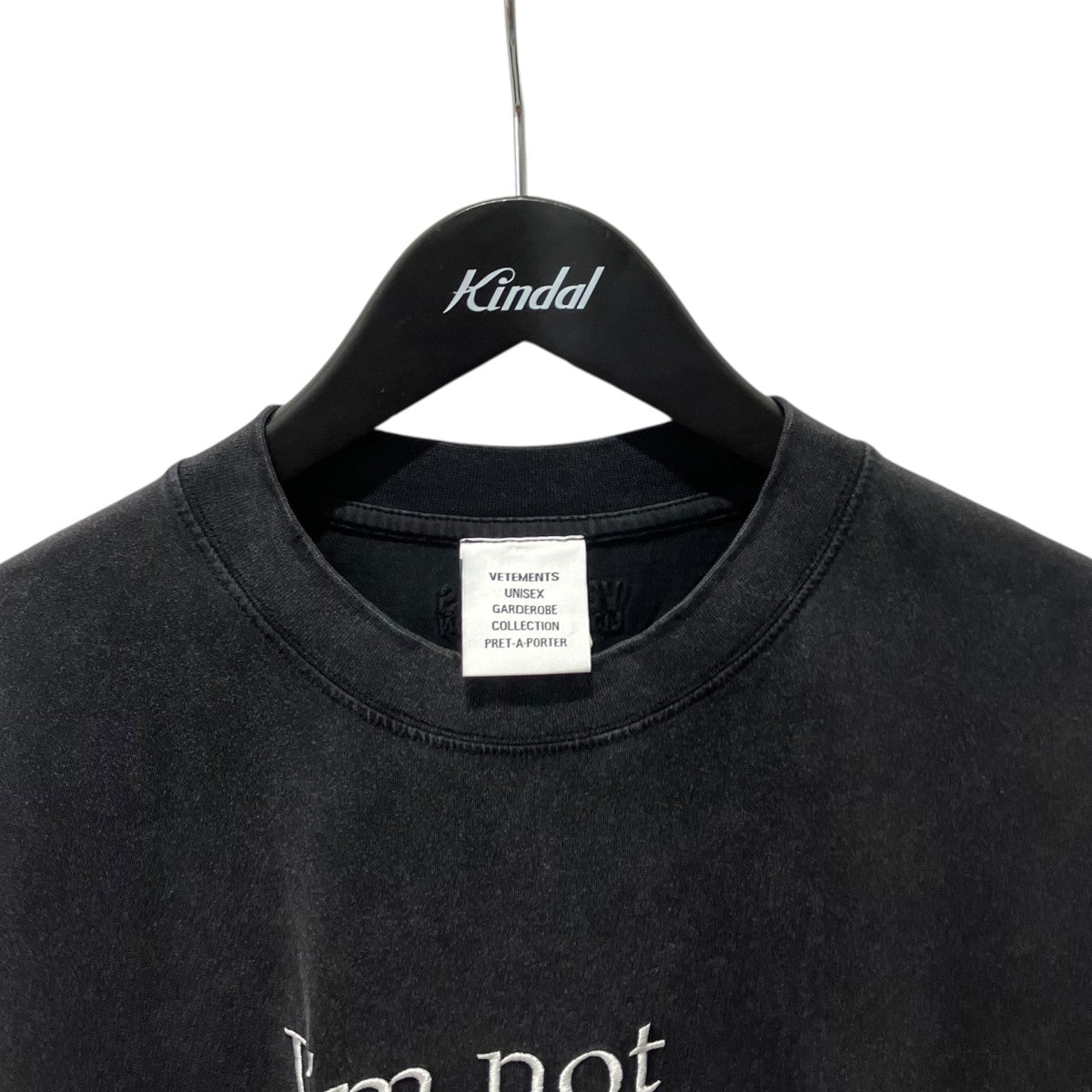 VETEMENTS DESTROYED JERK T-SHIRTTシャツUE63TR530B 古着・中古-3枚目のアイテム画像