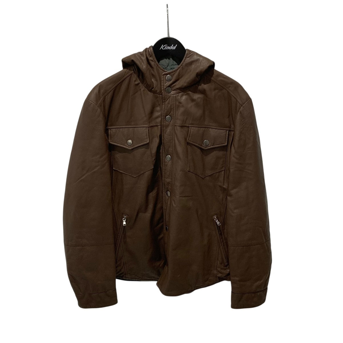 BRUNELLO CUCINELLI レザーリバーシブルブルゾン 古着・中古-1枚目のアイテム画像