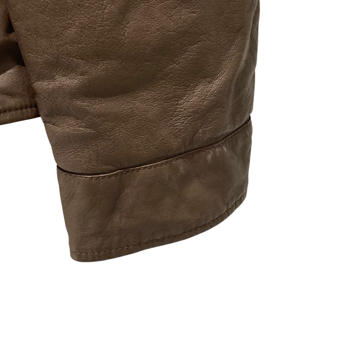 BRUNELLO CUCINELLI レザーリバーシブルブルゾン 古着・中古-6枚目のアイテム画像