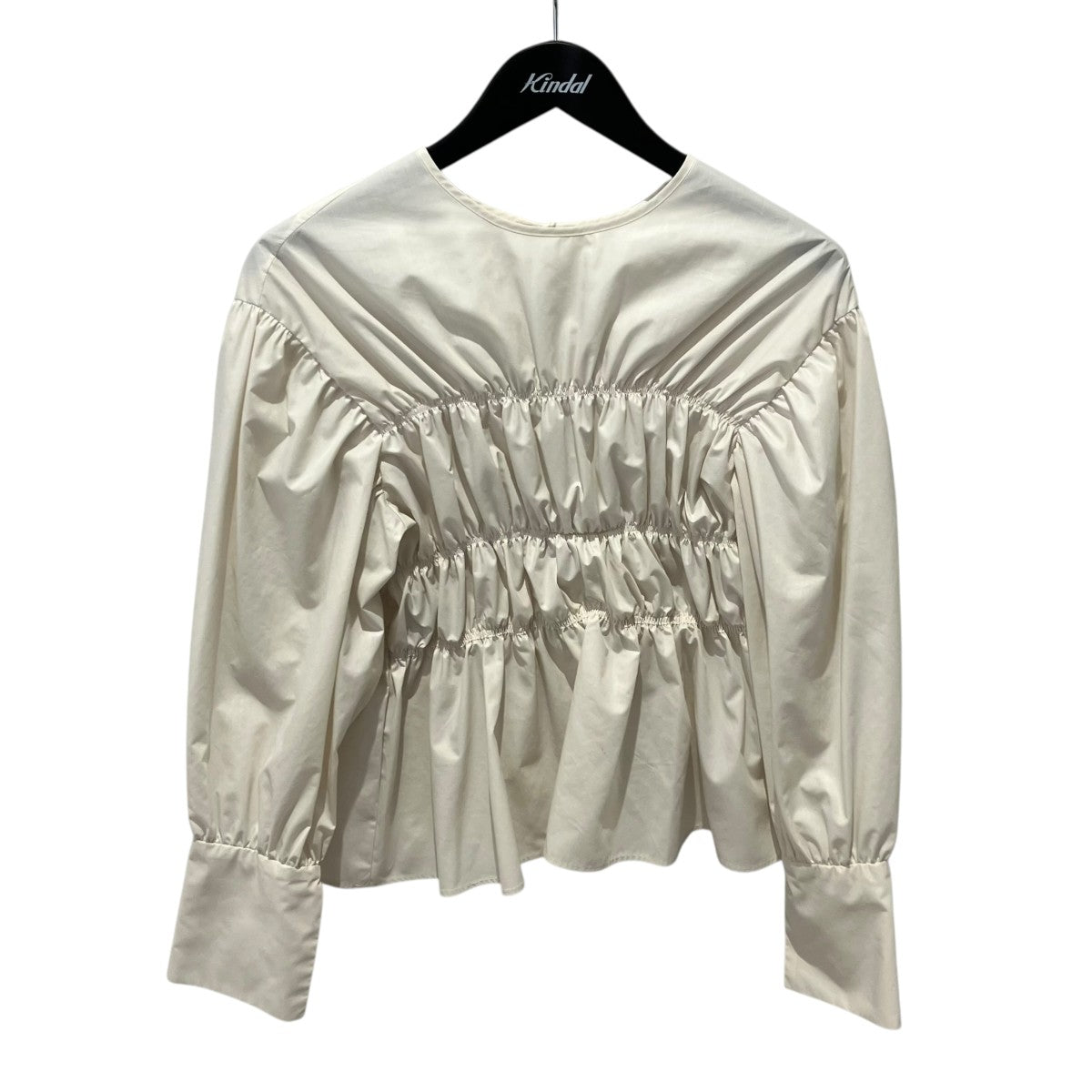 24AWBack Ribbon Shirring Blouse長袖ブラウス26A63411